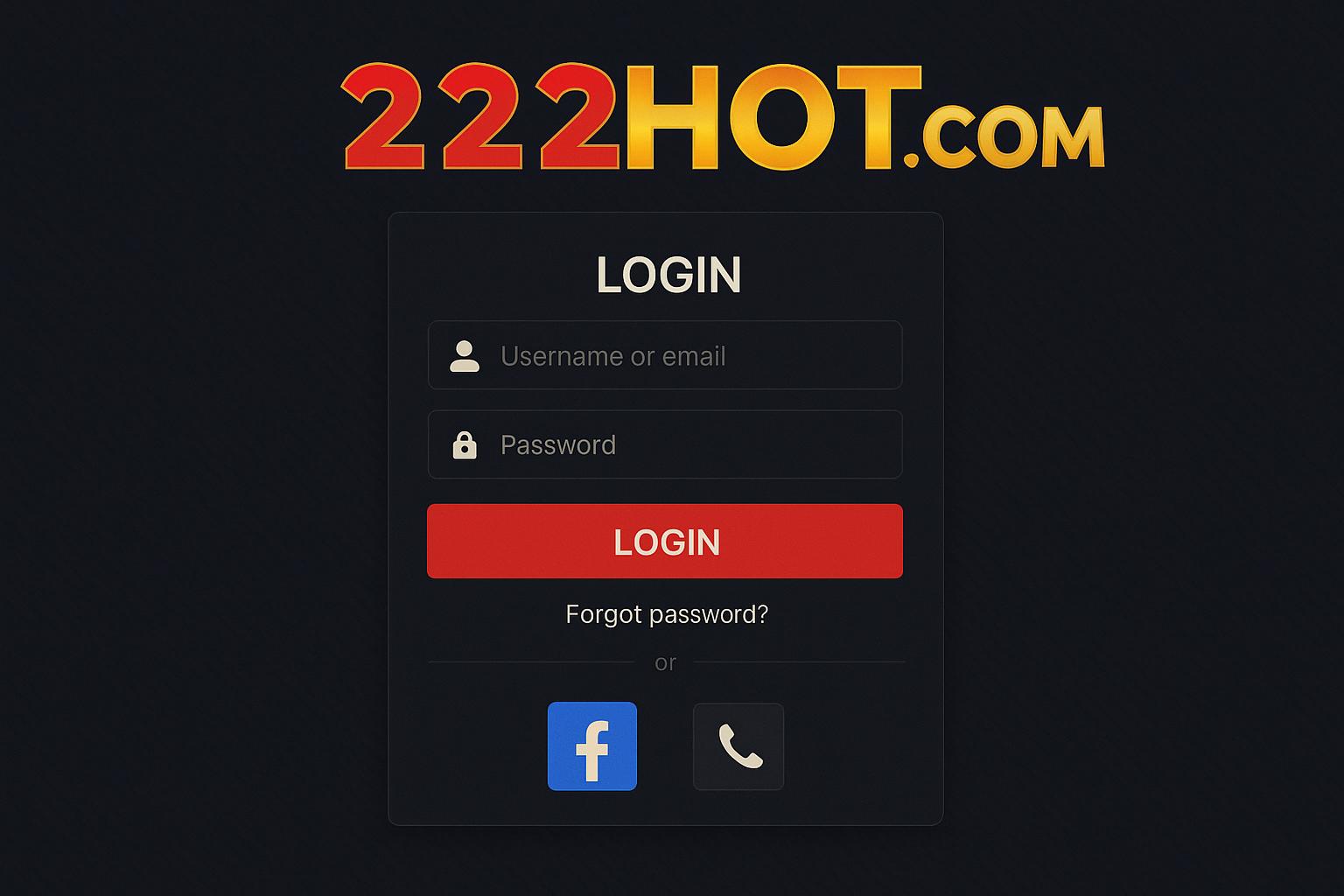 Registro na 222HOT.COM Garante Acesso a uma Vasta Seleção de jogo